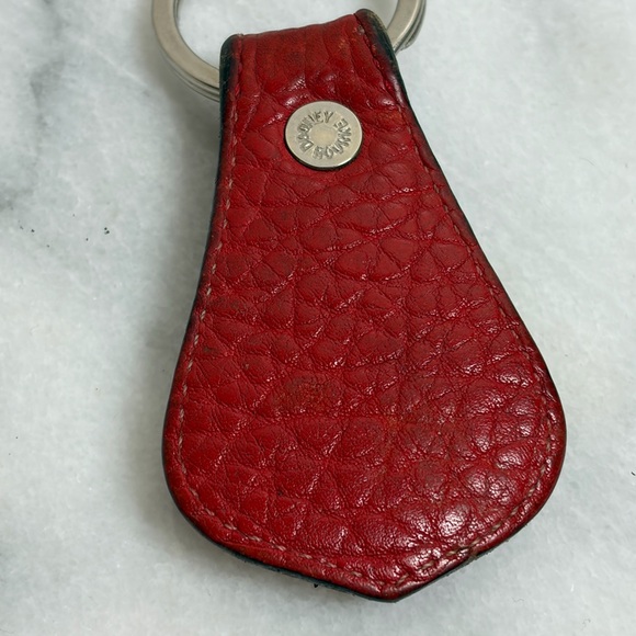 Dooney & Bourke Vintage 90’s  Red and Brown Leather Key Fob - Picture 2 of 3